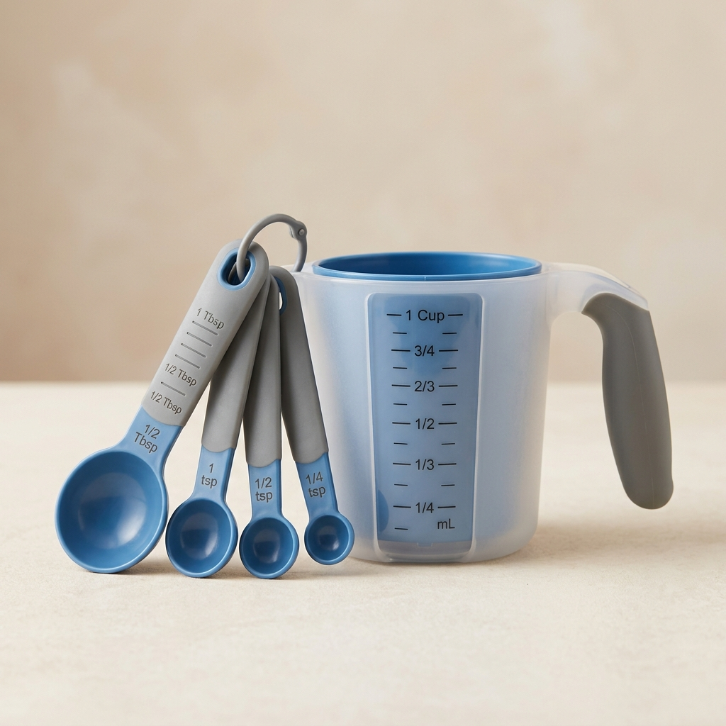 main-01-19 Pestsafe Adjustable Measuring Cup and Spoon Set, 5-Piece - Image 1
